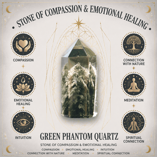 100g Green Phantom Quartz Gemstone Chips