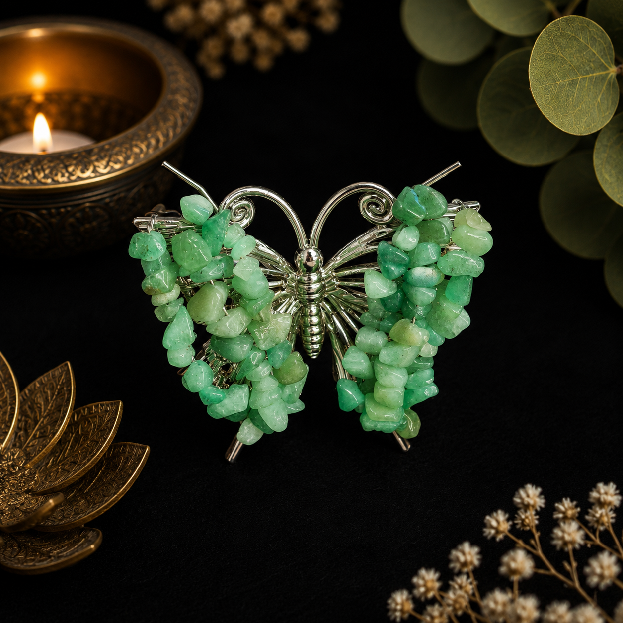 Gemstone Butterfly - Aventurine