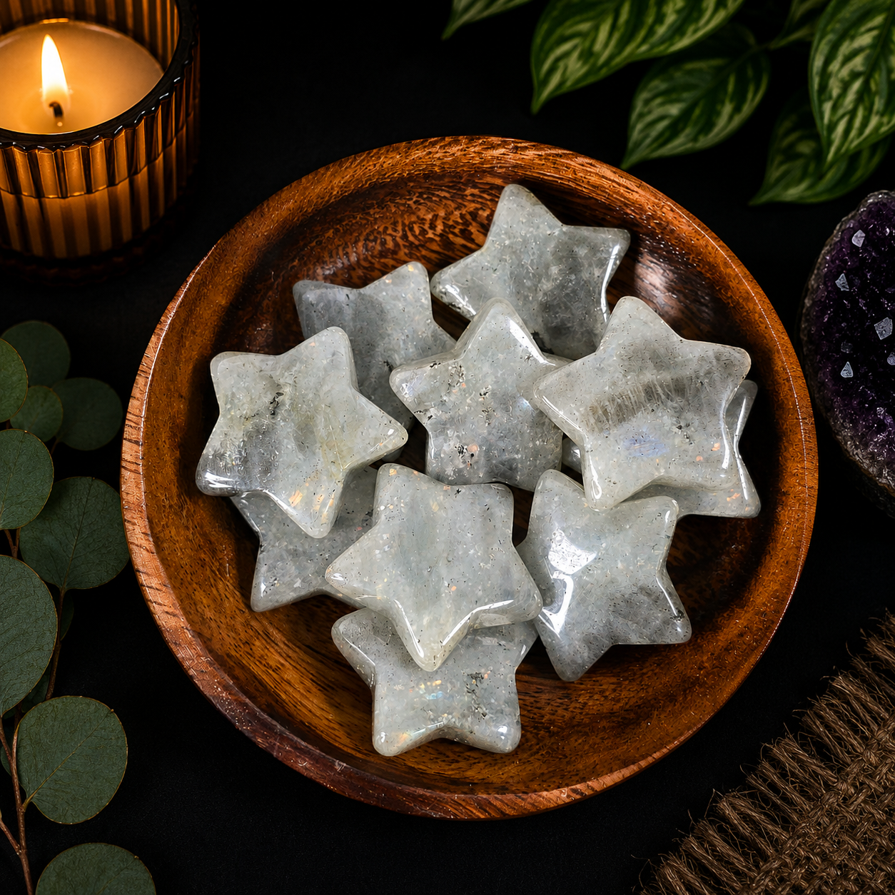 3cm Gemstone Star - Labradorite