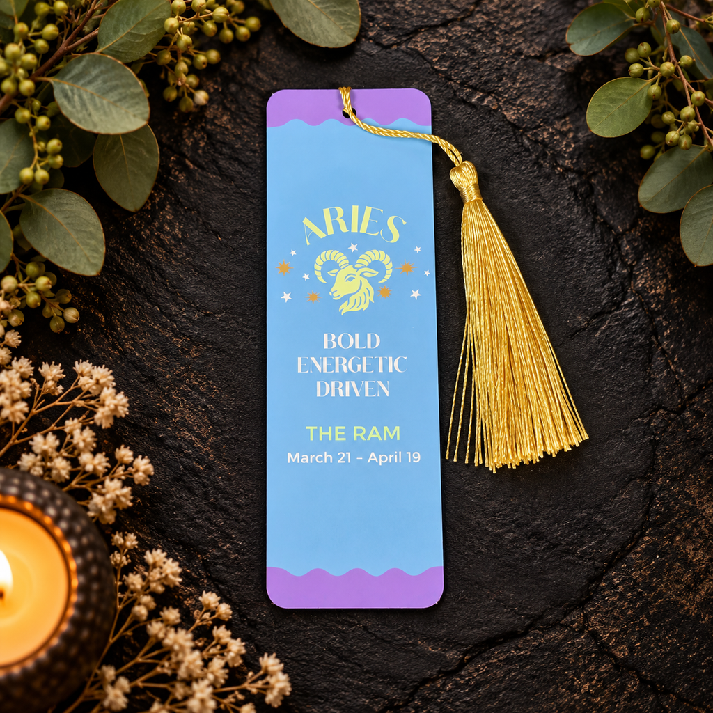 Aries Zodiac Zest Bookmark