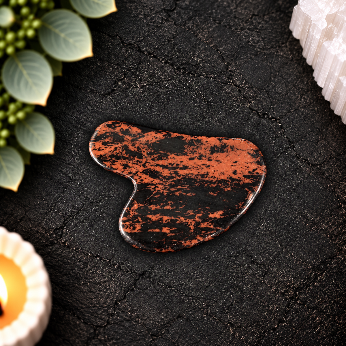Mahogany Obsidian Gua Sha
