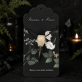 Resin Crow Skull Necklace
