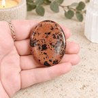 Mahogany Obsidian Oval Shape Worry Stone (Thumb Stone)