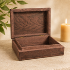 Carved Tree Keepsake Wooden Box
