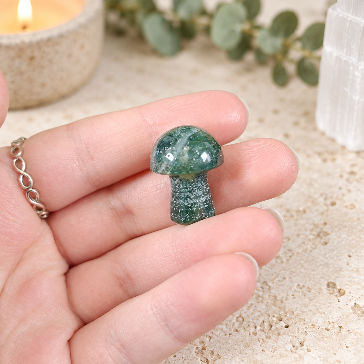 Ocean Jasper 2cm Gemstone Mushroom