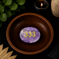 333 Amethyst Angel Number Palm - Protection from the Universe