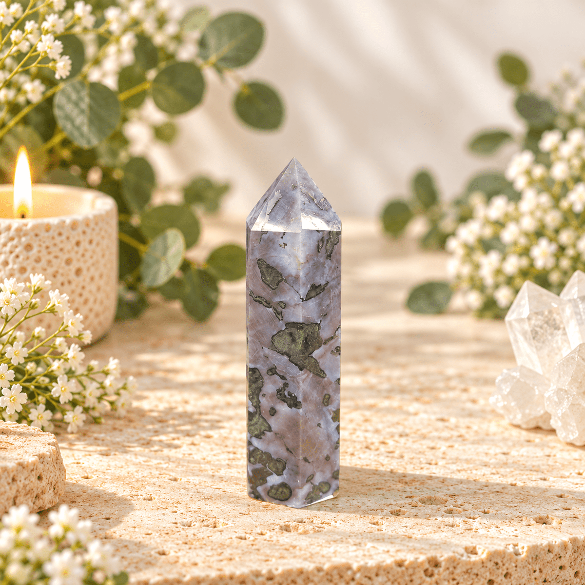 84g Indigo Gabbro (Mystic Merlinite) Tower