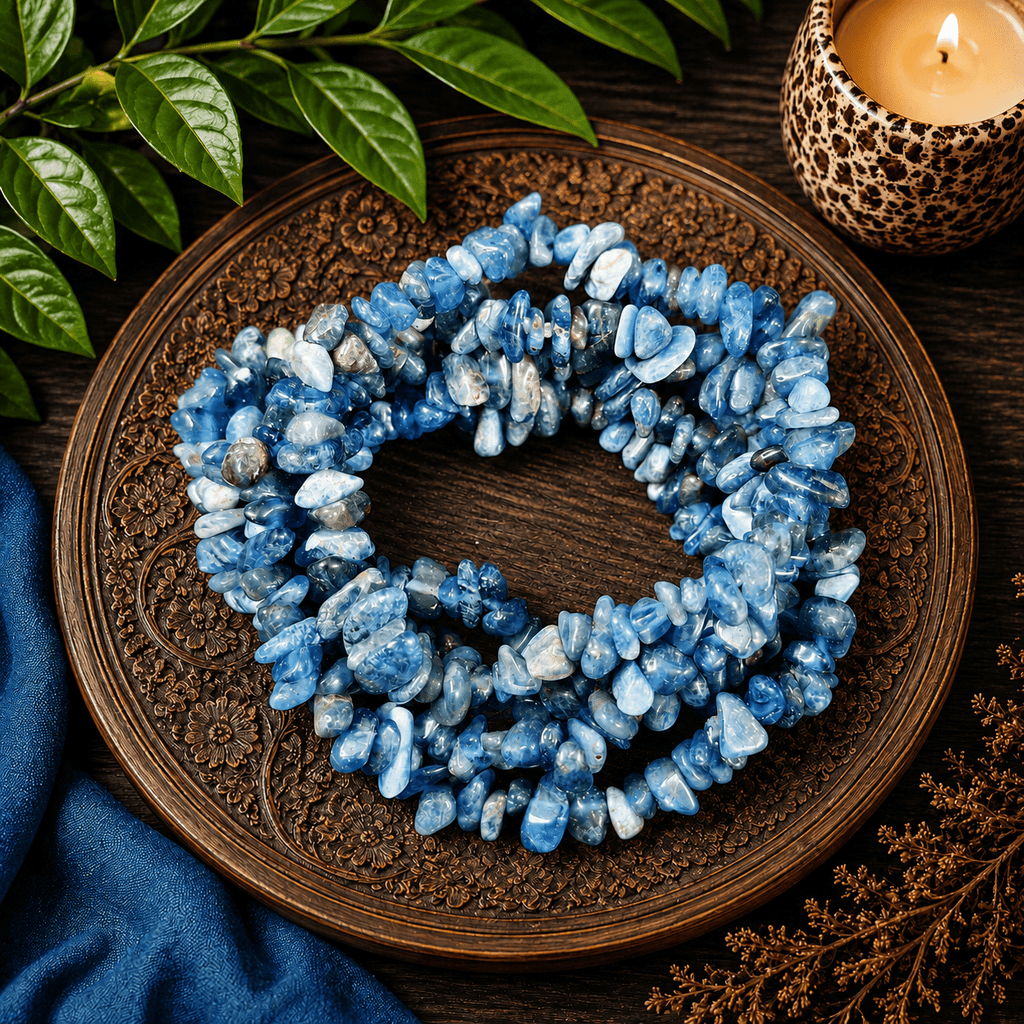 Apatite Gemstone Chip Bracelet