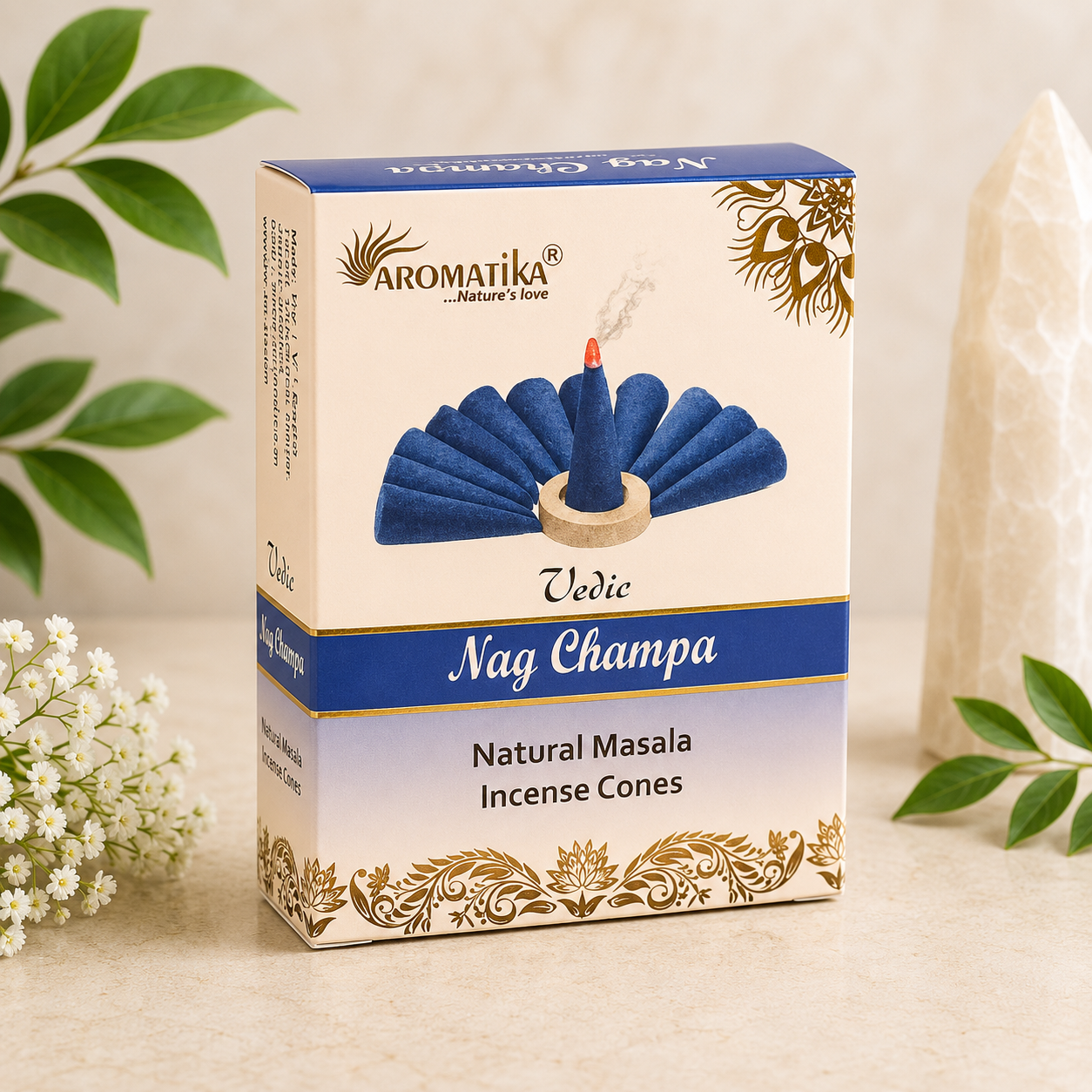 Aromatika Dhoop Incense Cones - Nag Champa