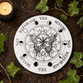 15cm Butterfly on White Pendulum/Divination Board