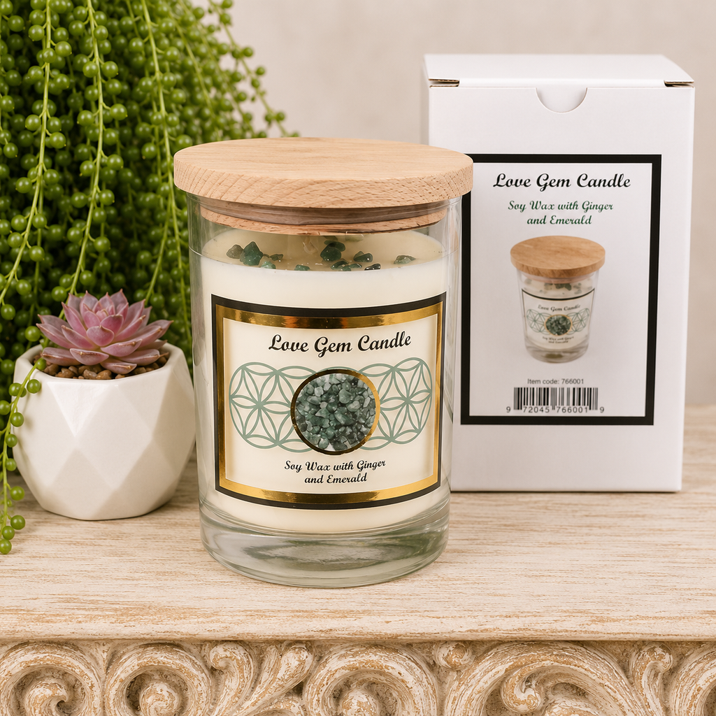 Love - Emerald with Ginger Soy Wax Candle