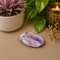 Amethyst Oval Shape Worry Stone (Thumb Stone)