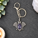 Blue Goldstone Bat Keyring