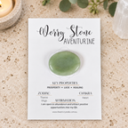 Aventurine Oval Shape Worry Stone (Thumb Stone)