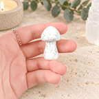 White Howlite 4cm Gemstone Mushroom