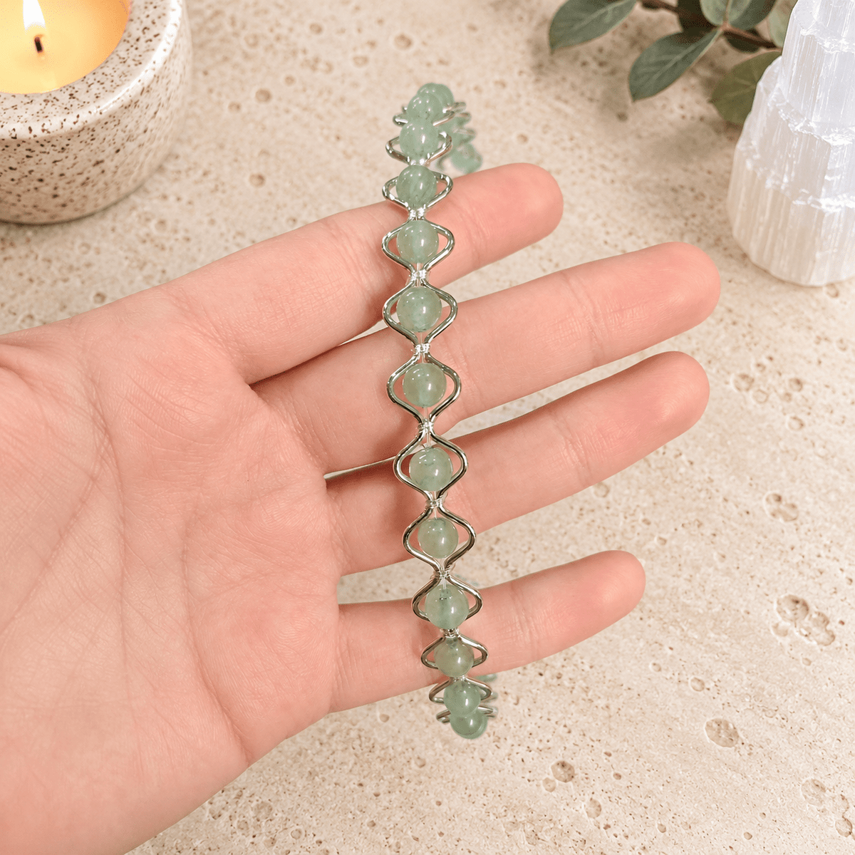 Aventurine Gemstone Headband