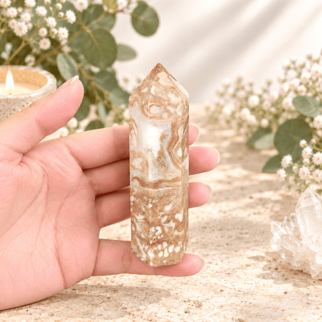 105g Rainbow Banded Calcite Tower