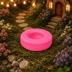 10cm Large Hot Pink Tyre