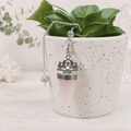 Rose Quartz Lotus Om Pendulum