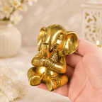 10cm Gold Praying Elephant Figurine