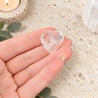 Clear Quartz 2cm Gemstone Heart