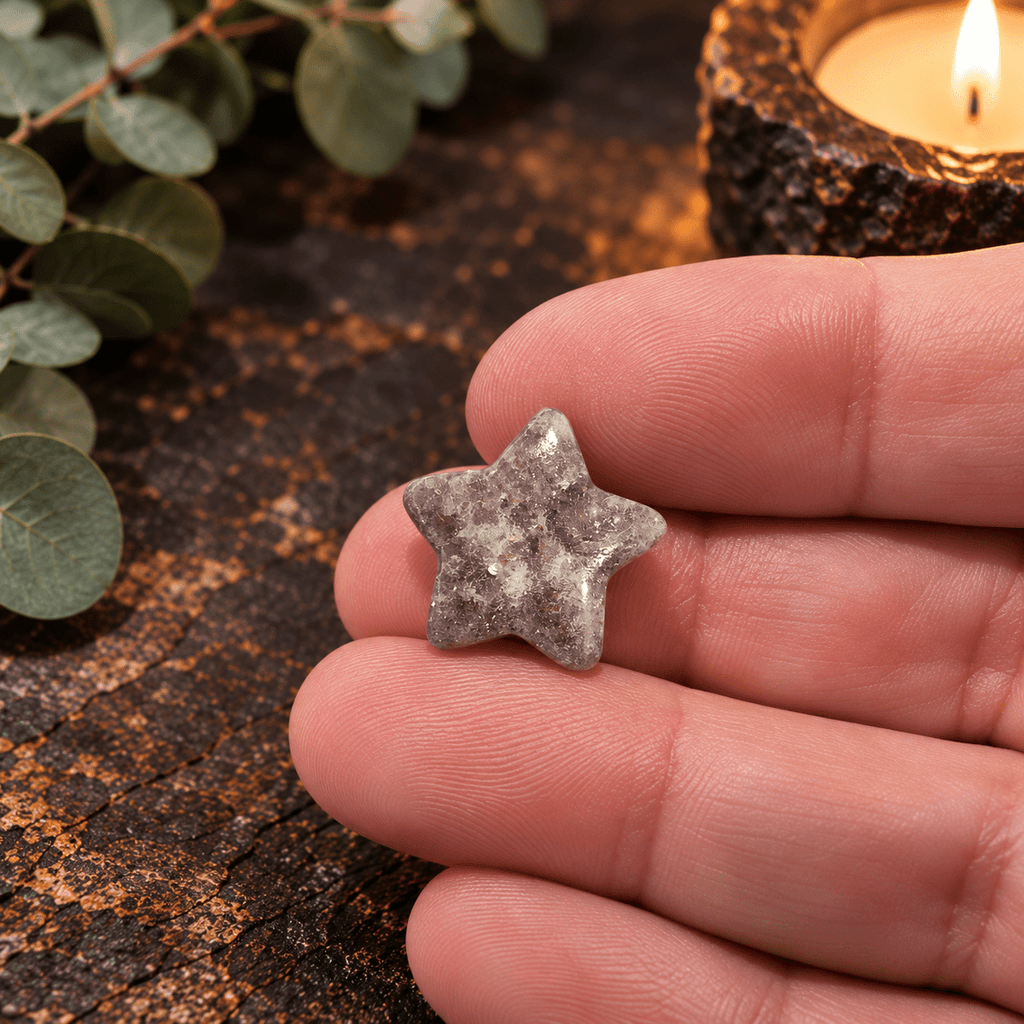 Lepidolite 2cm Gemstone Star