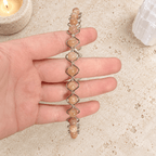 Peach Moonstone Gemstone Headband