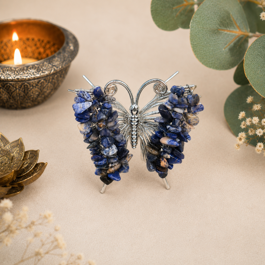 Gemstone Butterfly - Sodalite