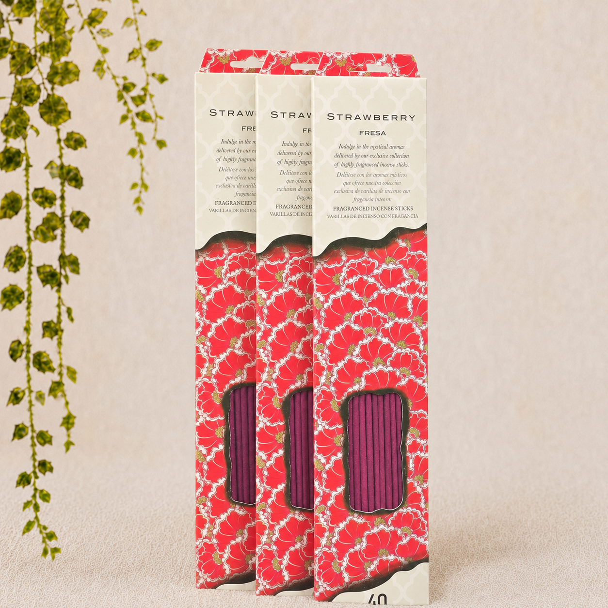 Strawberry Incense Sticks - 40 Sticks