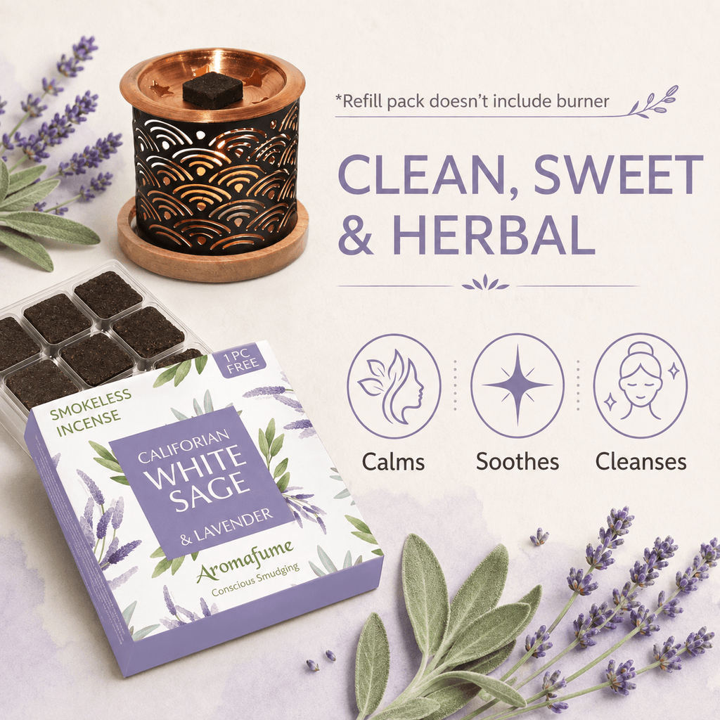 California White Sage & Lavender Incense Bricks Refill Pack
