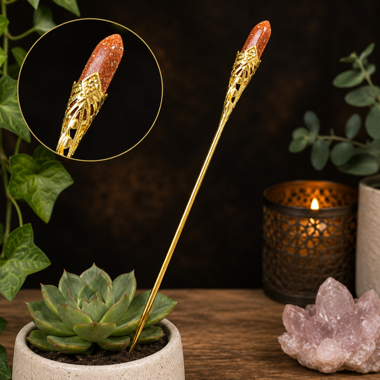 19cm Goldstone Garden Stick