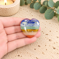4cm Chakra Gemstone Heart Worry Stone