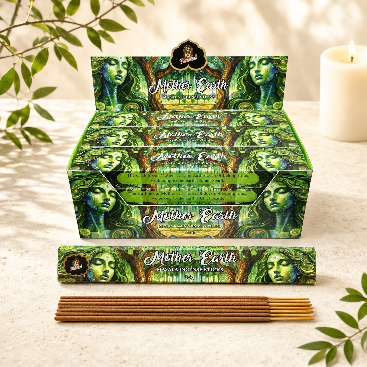 Mother Earth 15g Incense Sticks
