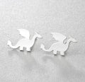 Stainless Steel Stud Earrings - Dragons