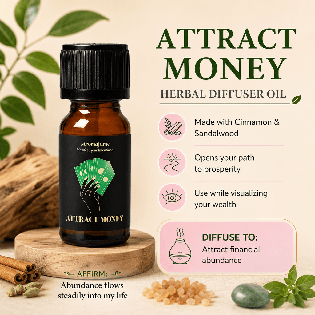 Attract Money Herbal Manifestation Oil 10ml