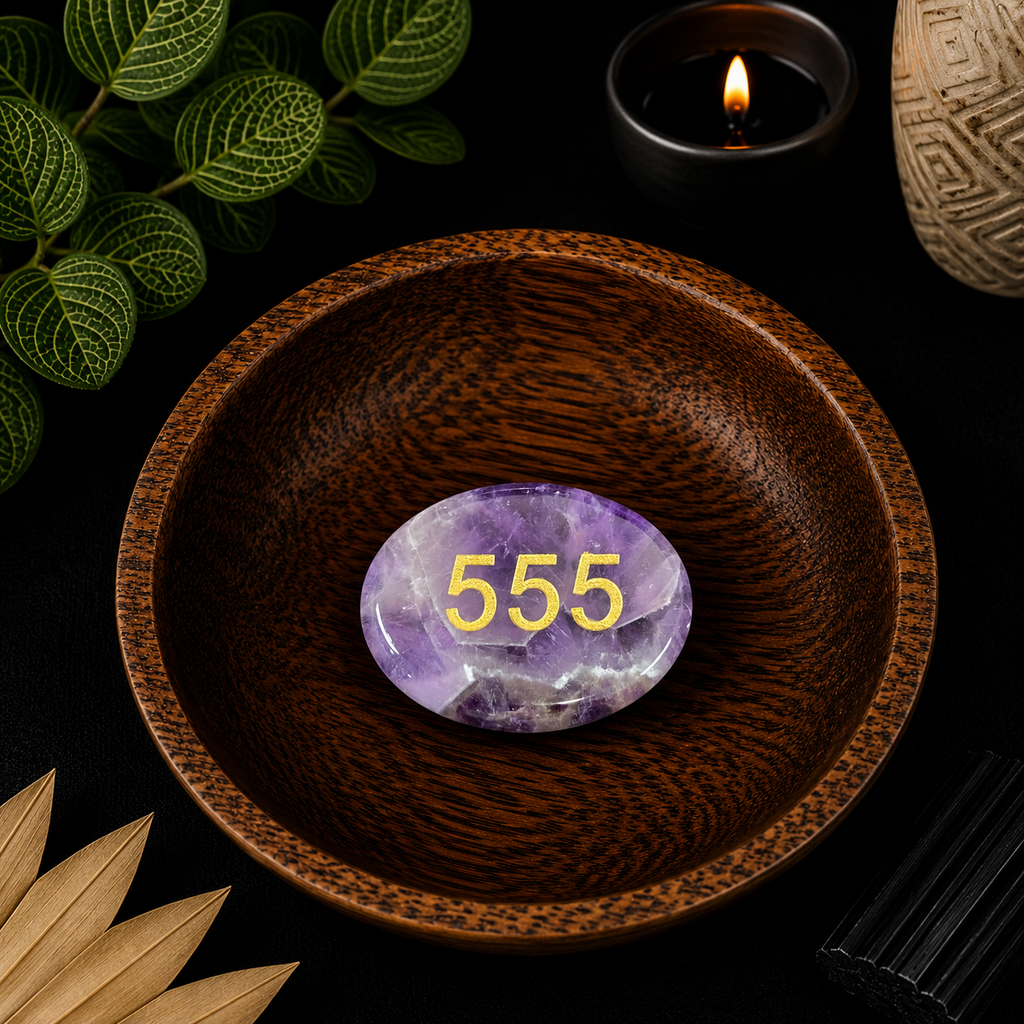 555 Amethyst Angel Number Palm - Big Changes Are Coming