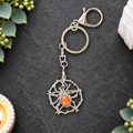 Goldstone Spider Keyring