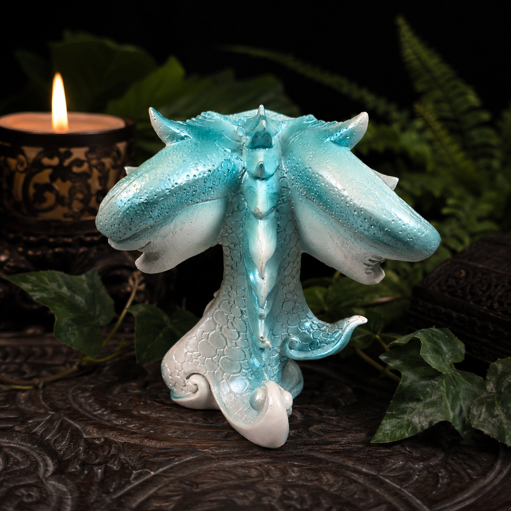 Light Blue Baby Dragon Sphere Stand
