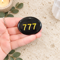 777 Obsidian Angel Number Palm - Divine Blessings Are On the Way
