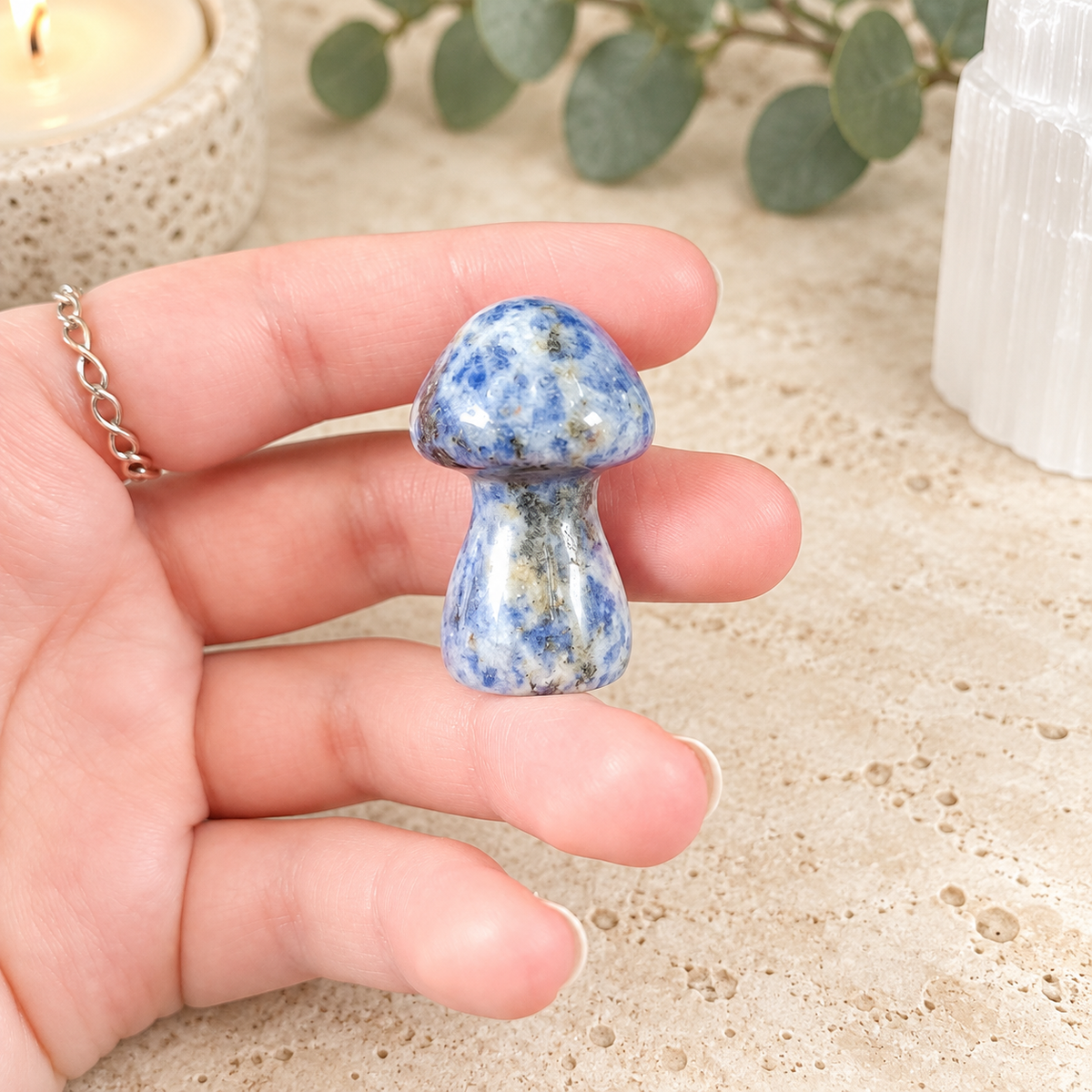 Afghanite 4cm Gemstone Mushroom