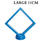 11cm Large Square Floating Display Stand - Blue