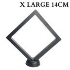 14cm X Large Square Floating Display Stand - Black