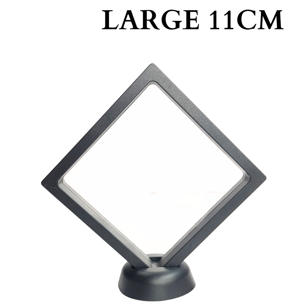 11cm Large Square Floating Display Stand - Black