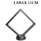 11cm Large Square Floating Display Stand - Black