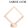 11cm Large Square Floating Display Stand - Apricot