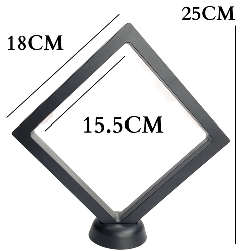 18cm XX Large Square Floating Display Stand - Black