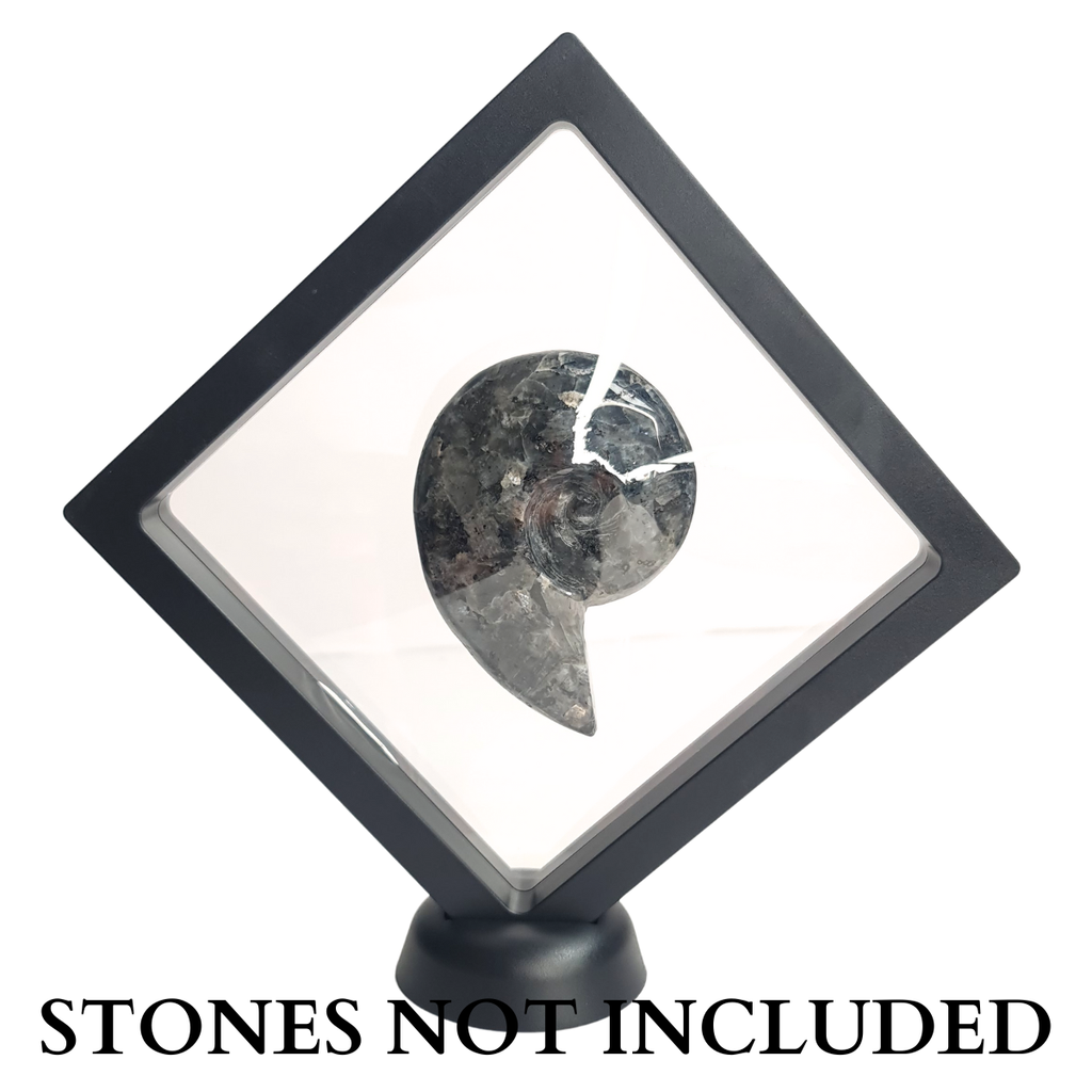 14cm X Large Square Floating Display Stand - Black