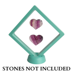 11cm Large Square Floating Display Stand - Turquoise