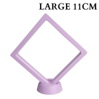 11cm Large Square Floating Display Stand - Purple