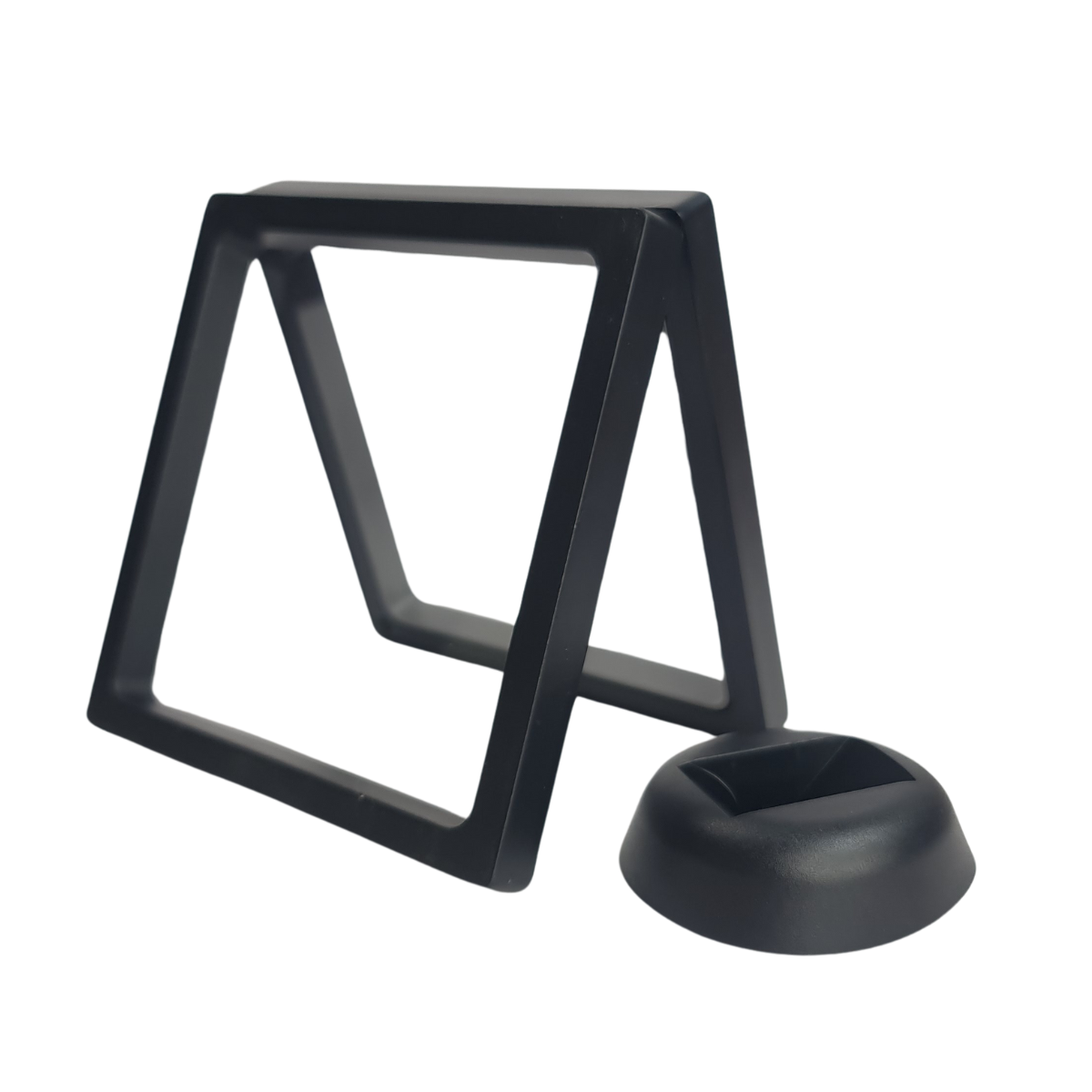 11cm Large Square Floating Display Stand - Black